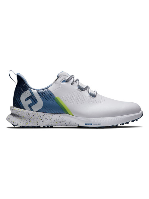 FootJoy ArchFit ゴルフシューズ ホワイト/グリーン/ネイビー FootJoy Fuel Golf Shoes - White/Blue/Green | GolfBox